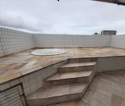 Imagem 2 de 10 de Cobertura Com 3 Dormitórios (1 Suíte) E 2 Vagas Próprias, Lazer, À Venda, 220 M², Por R$ 738.000,00 - Vila Matias - Santos/sp - Co0103