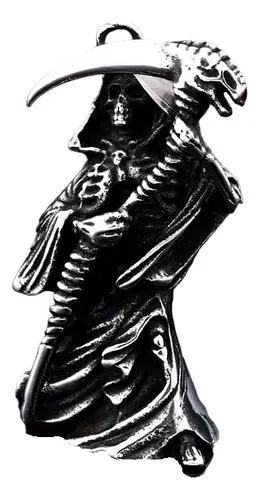 comprar Collar Colgante Dije La Muerte En  Acero Inoxidable 316l