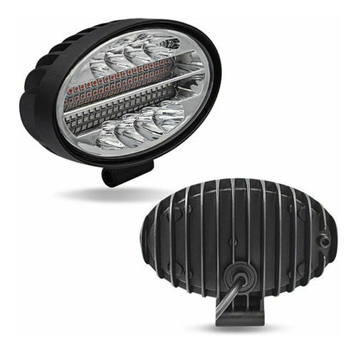 Faro Proyector Oval 48 Led 144w Vehículo Tractor 4x4
