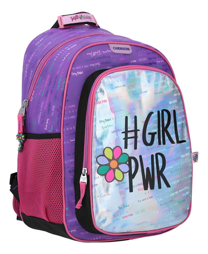 Mochila Grande Morado Chenson Happy Girl Tessy Porta Tablet