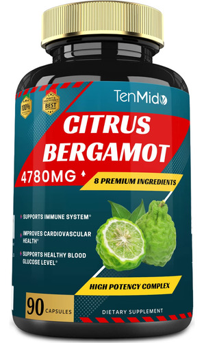 Cpsulas De Extracto De Bergamota Ctrica 4780mg Y Vitamina C,