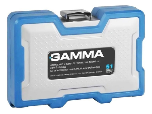 Kit Acessorios Parafusadeira Furadeira Gamma G19513 51 Peças