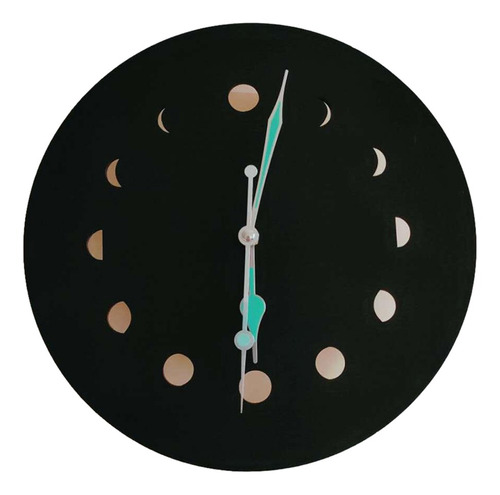 Nuevo Diseño De Arte Moderno Luminoso Reloj De Pared Negro