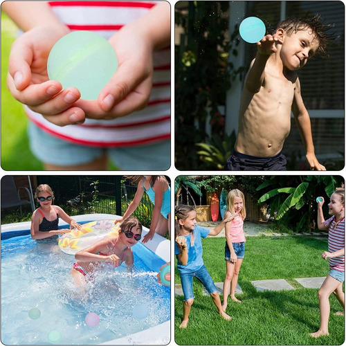 Globos De Agua Reutilizables Con Imanes Juego Pelota Alberca