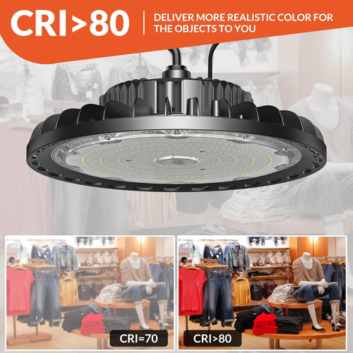 Luz Led De Alta Bahía De 150 W, 21,000 Lm, 5000 K, Luz Diurn