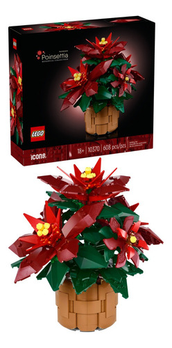 Lego® Icons Nochebuena Set De Construcción Floral 10370