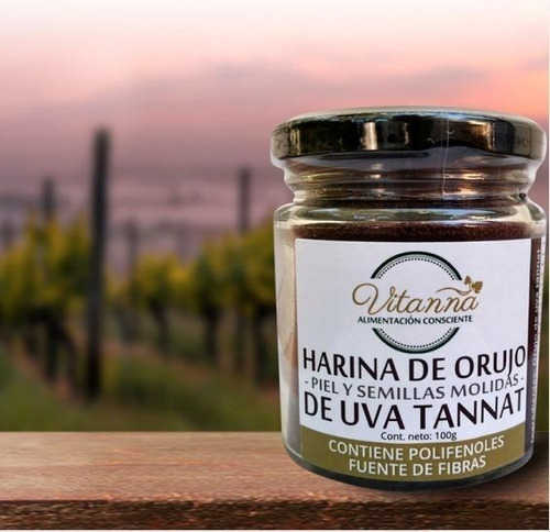 Vitanna Harina De Orujo Uva Tannat Antioxidante