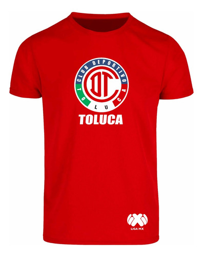 Playera Modelo Deportivo Toluca Liga Mx Estampado En Vinil