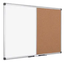 Comprar Pizarra Pizarron Magnetico Con Corcho 40 X 60 Marco Aluminio