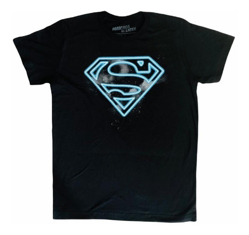 Camiseta Playera Superman Logo Hombre Acero Azul Dc Comics N