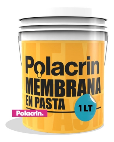 Imagen 1 de 10 de Membrana Liquida En Pasta Polacrin 1 Gris Poliuretanica Lt