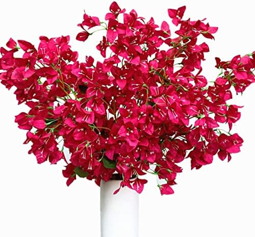 Paquete De 6 - Tallos De Flores Artificiales De Buganvilla C