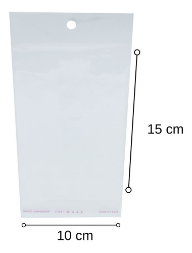 1000 Saquinhos Transparente Para Cartela Bijuteria 10x15 Cm