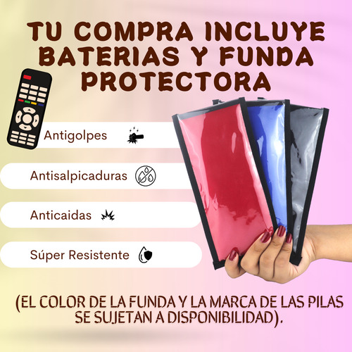 Control Para Fol Techome Decodificador Dvb-1416 + Funda Pila
