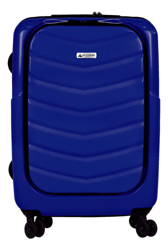 Maleta Rígida 20'' Skypeak Pearl Color Azul Con Candado Tsa Azul Liso