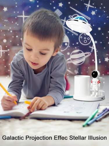 Lámpara De Escritorio Astronauta Proyector De Estrellas Color De La Estructura Color De La Pantalla