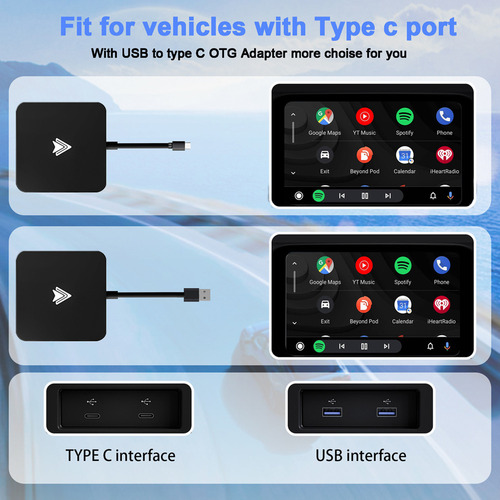 Módulo Inteligente De Carga Usb Android Auto Car Ai Box Para