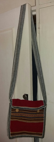 Cartera - Bolso Tipo Hindú / Hippie , De Lana, Sin Uso