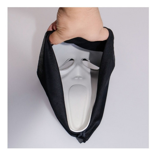 Accesorios De Disfraz De Ghostface, Mxrea-002, 2 Pzas. 30x17 Color Negra Screammask