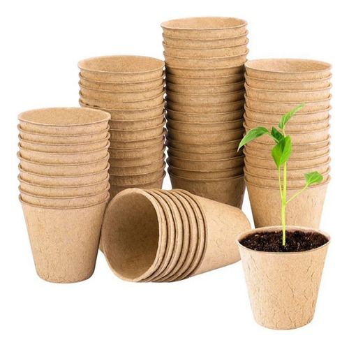 50und/ Maceteros Biodegradable/cultivo 8cm