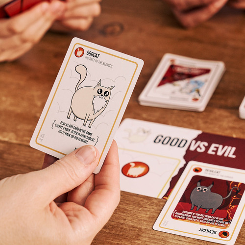 Exploding Kittens Good Vs Evil Juego Mesa Cartas Netflix