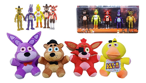 Peluches Five Nights Freddys Pack + Blister  Muñecos