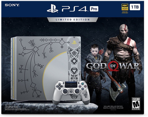 Consola Ps4 Pro 1tb Edición God Of War + Control Nuevo