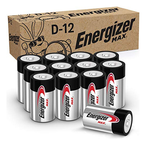 Baterías Energizer Max D, Baterías Alcalinas De Celda D De P