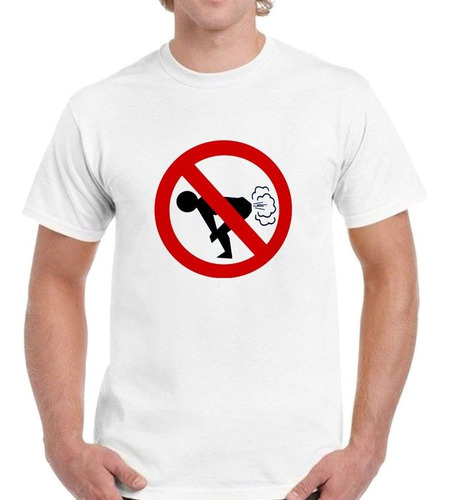 Remera De Hombre Señalizacion Chistoso Prohibido