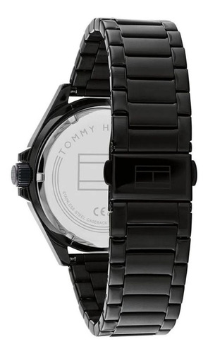 Reloj Tommy Hilfiger Hombre Acero Inoxidable 1792014 Logan Color de la correa Negro Color del bisel GRIS-NEGRO Color del fondo Negro