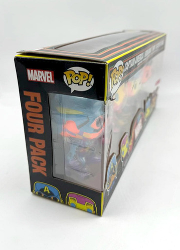 Marvel Avengers 4 Pack Target Exclusive Blacklight Funko