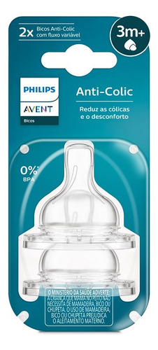 Bico De Mamadeira Fluxo Variavel Philips Avent Scy765/02