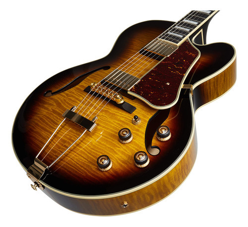 Guitarra semiacústica Ibanez AF95fm Ays Antique Yellow Burst