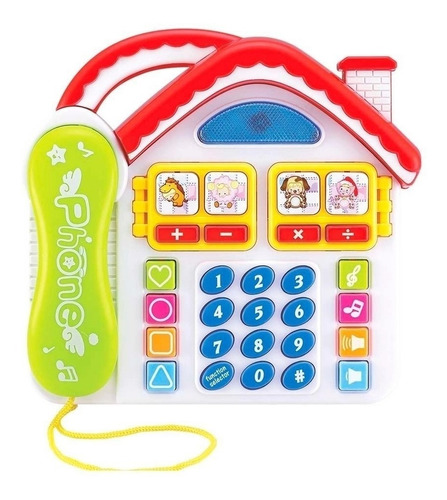 Brinquedo Telefone Matemática Infantil Educativo Luz E Som