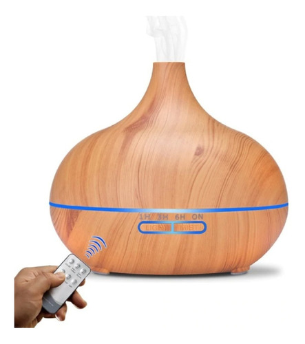 Humidificador Purificador  De Aire Difusor Apariencia Madera