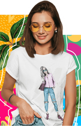 Playera Ecologica De Mujer Con Bolsa Fashion Para Mujer