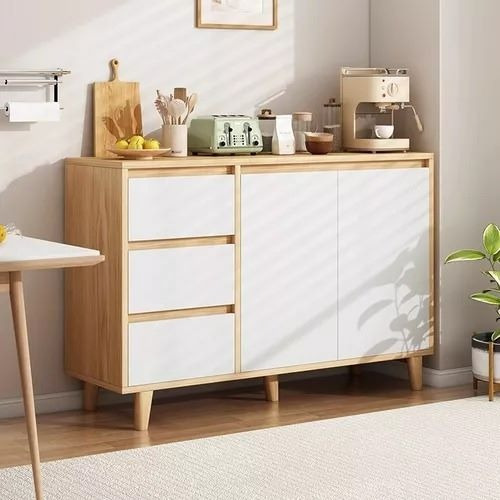 Mueble Organizador Alacena 3 Cajones 2 Puertas 100x30x80cm*