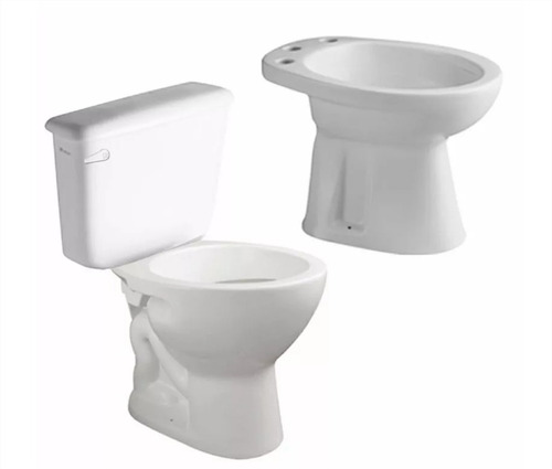 Ferrum Andina Juego Inodoro Largo + Deposito + Bidet