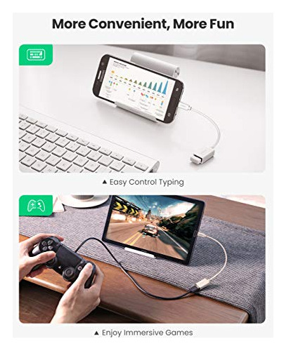 Usb Otg Cable 2 Pack On The Go Adaptador Dama Para Samsung