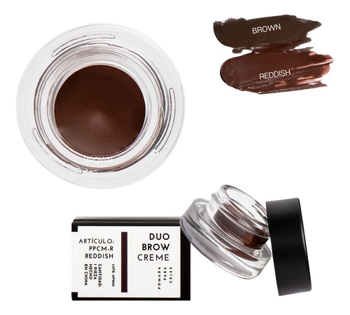 Brow Creme Gel Para Ceja Mf Cosmetics Marifer Pomada Color Reddish