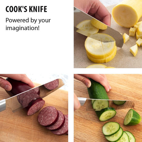 Cuchillo De Cocina Hoja De Acero Inoxidable Con Mango De A