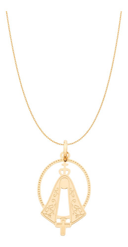 Dia Das Mães Especial: Colar Nossa Senhora Rommanel Bh Cor Dourado