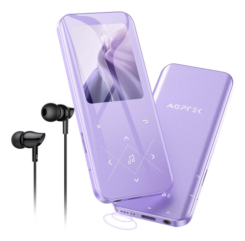 Reproductor Mp3 Agptek A09x 32 Gb Bluetooth 5.3 Portátil Color