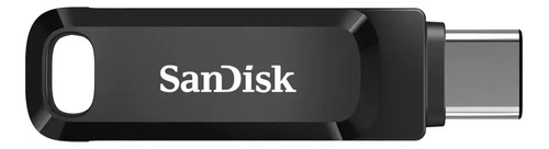 Pendrive SanDisk Ultra Dual Drive Go SDDDC3-032G-G46 128GB 3.1 Gen 1 preto e prateado