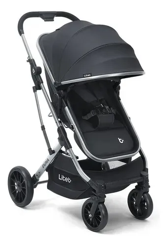 Carrinho de Bebê Litet Duna 2 em 1: Passeio e Moisés com Travel System
