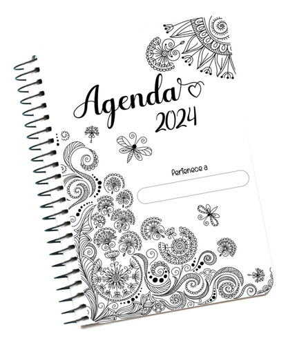 Imprimible Agenda 2024 Dos Días - Colección Mandala