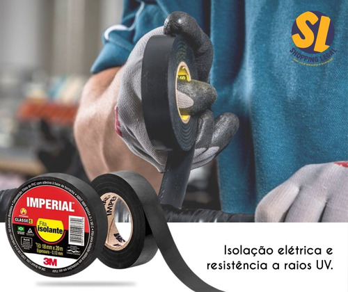 Imagem 3 de 5 de Fita Isolante Imperial Antichama 18x10m C/ 10 Rolos 3m