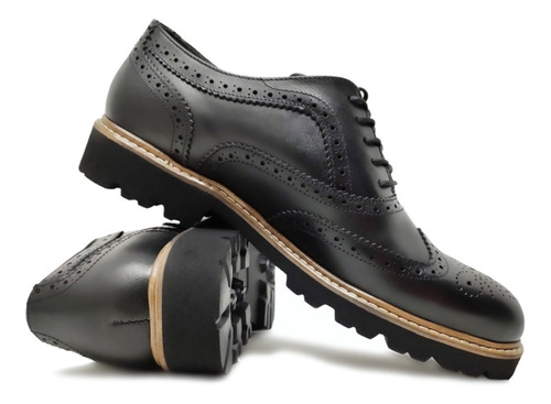 Imagen 5 de 10 de Zapato Para Caballero Bostoniano Fina Piel Ultra Confort