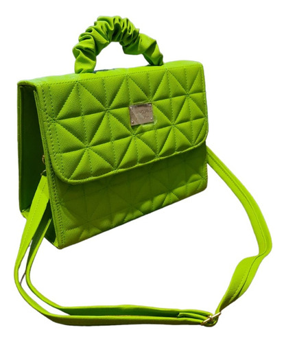 Bolsa Para Dama Moderna Casual Color Verde Limón