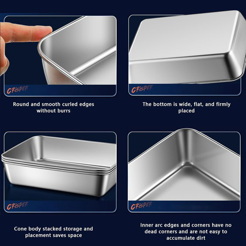 Caja Rectangular De Acero Inoxidable Para Almacenamiento De